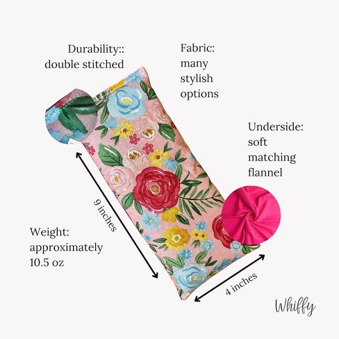 Yoga Eye Pillow, Lavender Microwave Heating Pad Hot & Cold Pack Eye Pillow Aromatherapy Gift, Microwavable, Several Fabric Options, Scented or Unscented, 9" x 4" (Gray, Lavender) in Saudi Arabia