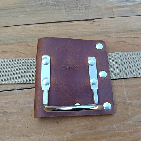 Leather Tool Holster, Leather Axe Belt Loop, Leather Hammer Holder for tool belt, heavy top grain leather axe holster (Black) in Kuwait