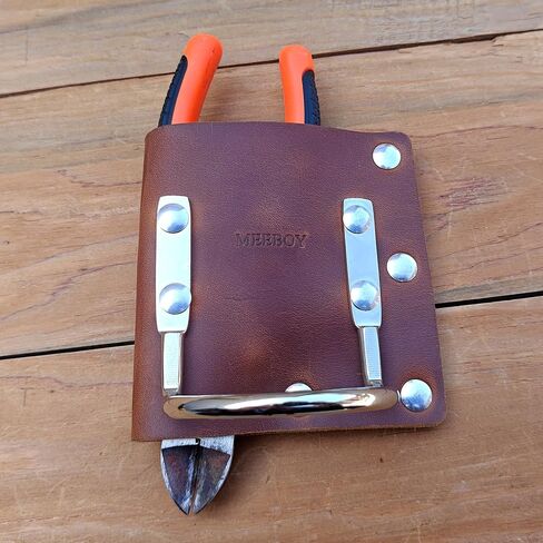Leather Tool Holster, Leather Axe Belt Loop, Leather Hammer Holder for tool belt, heavy top grain leather axe holster (Black) in Kuwait
