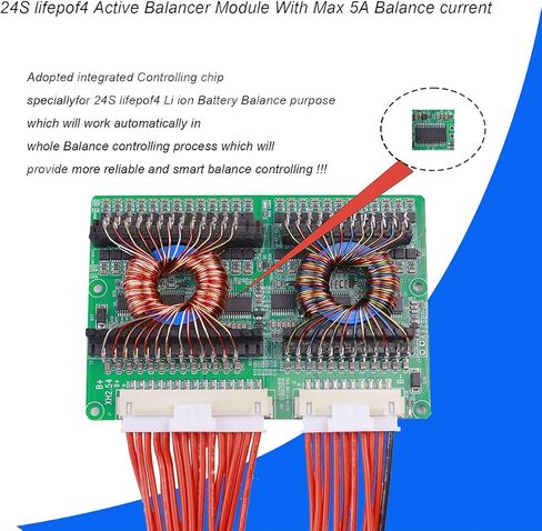 20S 72V Li ion Battery Active Balancer with 5A Balance Current and 84V Equalizer Module for Lithium Battery in Saudi Arabia
