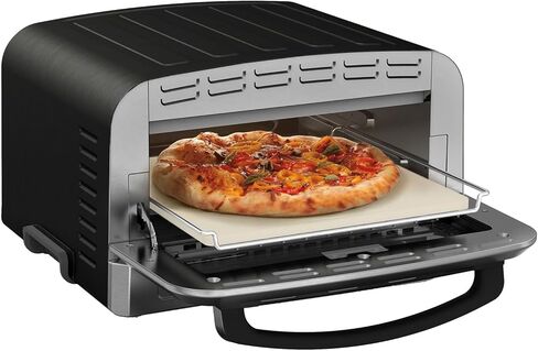 Cuisinart CPZ-120BKS Indoor Portable Countertop Pizza Oven - Black Stainless Steel Bundle with 2 Year CPS Enhanced Protection Pack in Saudi Arabia