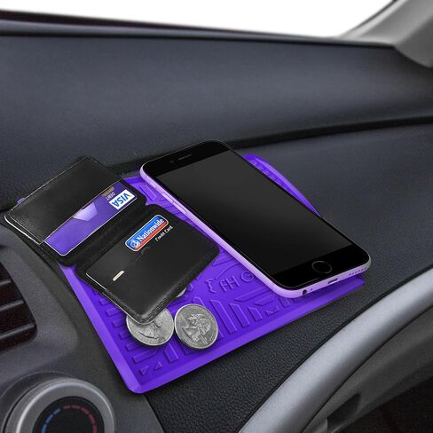 FH Group Silicone Anti-slip Dash Mat (for Smartphones IPhone Plus Galaxy Note Coin Grip Color) Beige in Kuwait