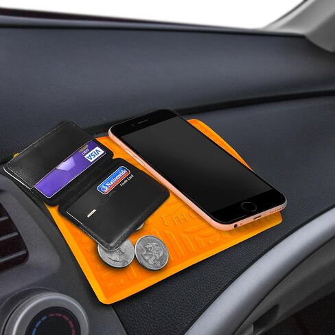 FH Group Silicone Anti-slip Dash Mat (for Smartphones IPhone Plus Galaxy Note Coin Grip Color) Beige in Kuwait