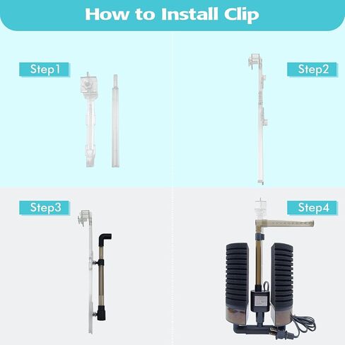 Aquarium Sponge Filter,Clip on Aquarium Filter with Bio Ceramic Media Ball, for Breeding Fry Betta Shrimp Nano Aquatic Frog Fish Tank 5-10 Gallon in Saudi Arabia