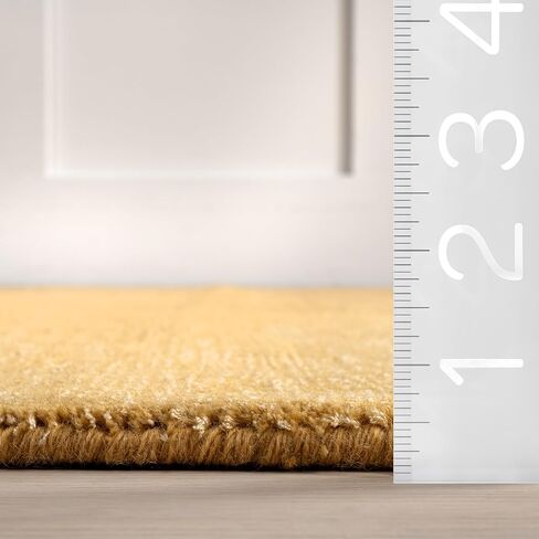 Rugs USA x Arvin Olano Arrel Speckled Wool-Blend Area Rug - 8x10 Area Rug Contemporary Alabaster for Living Room Bedroom Dining Room in Kuwait