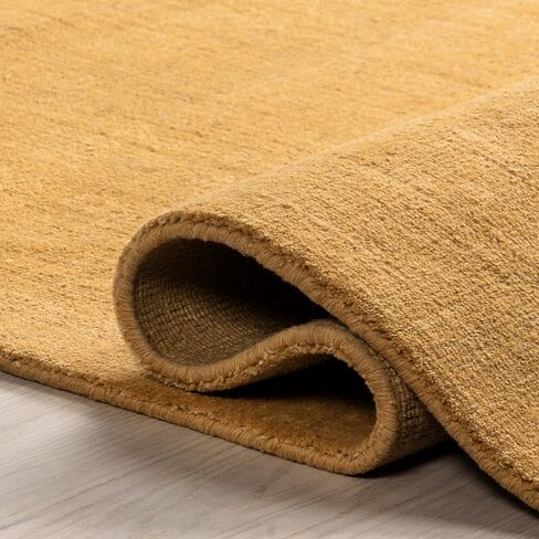 Rugs USA x Arvin Olano Arrel Speckled Wool-Blend Area Rug - 8x10 Area Rug Contemporary Alabaster for Living Room Bedroom Dining Room in Kuwait