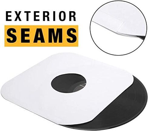 BIG FUDGE Inner & Outer Vinyl Record Sleeves Bundle 100pcs - 12 inch x 50pcs Anti Static & Acid Free Archival Rice Paper Inner Sleeves - 12" x50pcs High-Density Polypropylene Album Covers in Kuwait