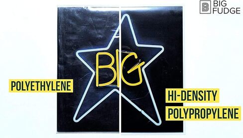 BIG FUDGE Inner & Outer Vinyl Record Sleeves Bundle 100pcs - 12 inch x 50pcs Anti Static & Acid Free Archival Rice Paper Inner Sleeves - 12" x50pcs High-Density Polypropylene Album Covers in Kuwait