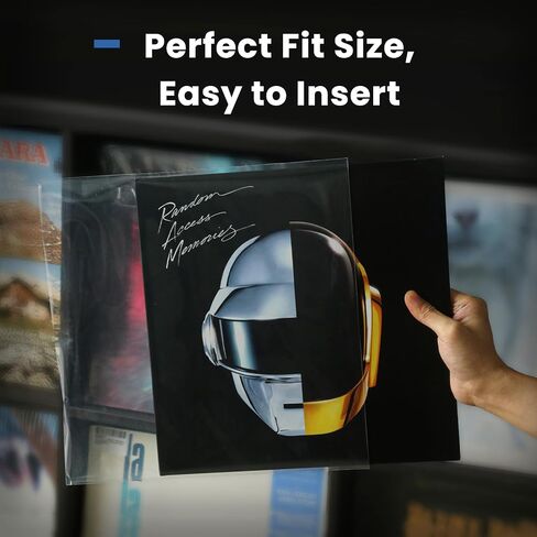 Record Sleeves Vinyl Album Covers: 12" LP Vinyl Record Protective Sleeves | Crystal Clear & Durable 3 Mil Thick Record Outer Sleeves, 25 Pcs in Saudi Arabia