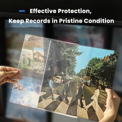 Record Sleeves Vinyl Album Covers: 12" LP Vinyl Record Protective Sleeves | Crystal Clear & Durable 3 Mil Thick Record Outer Sleeves, 25 Pcs in Saudi Arabia