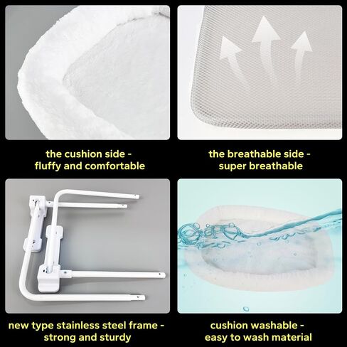 Realistic Rainbow Designed Cat Window Perch - Luxuriously Soft, Elegant Design, Cordless & Robust, Enhances Natural Beauty in Home in Saudi Arabia