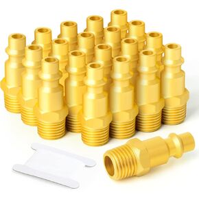 GASHER 1/4-Inch NPT Female Industrial Air Plug, Pneumatic Plugs 300PSI (10-Pack)