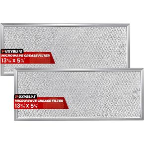 WB06X10596 Microwave Grease Filter Replacement Compatible for G-E Hot-point microwaves - Includes 2 Packs 13-3/8" x 5-7/8" - Replaces 1085087 AP3792368 PS952418 EAP952418