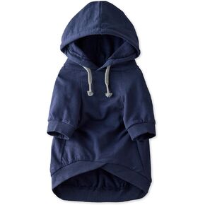 100% Organic Cotton Dog Hoodie Pet Coat for Small, Medium and Large Dogs, Batty Black, X-Small