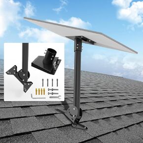 Starlink Gen 3 Roof Mount Kit, Heavy Duty Pivot Roof Mount Kit for Starlink Internet Satellite, Compatible with Gen3/V3 Standard Dish, Including Sarlink Gen 3 Pipe Adapter and 50mm Diameter Mast
