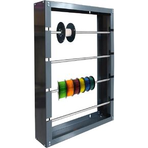 THUNDERBAY Wire Spool Rack Cold-Rolled Steel Wire/Cable Dispenser with 4 Adjustable Rods - Superior Strength Wall Mounted Spool Storage Rack Wire Holder for Electrical, Industrial & Retail Use