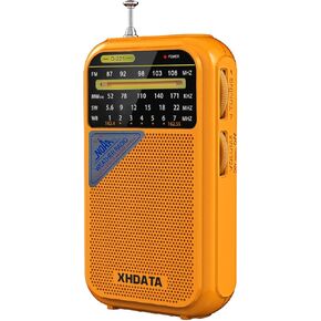 D221 NOAA Weather Radio Portable AM FM Shortwave Radio Receiver, 2 AA Battery Operated, Transistor Radio with Excellent Reception for Emergency, Hurricane, Gift, Walking and Home (Green)
