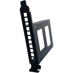JMT Metal PCI Slot 2.5inch IDE/SATA/SSD/HDD Mounting Bracket Rear Panel Mount Bracket Hard Drive Adapter Tray Caddy with Sata Data Cable (Full Height Bracket)