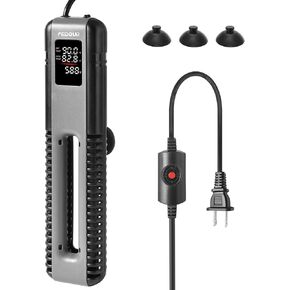 FEDOUR 600W 800W Titanium Aquarium Heater with External Controller, LED Digital Display Submersible Heater with Overheating Protection, for up to 220Gallon Fish and turtle Tank (600W for up to 160Gal)