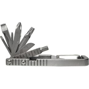 PELZ 12 in 1 Multi Tool Carabiner, Folding Tool Kit, Keychain Multitool, Screwdrivers, Bottle Opener, Phone Holder for Camping, Hiking, Everyday Use