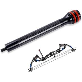 Archery Bow Stabilizer - Carbon Fiber Bow Balance Bar with Damping System and Weights Kit for Compound, Recurve Bow Hunting Archery Accessory Equipment