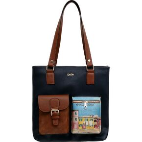 DOGO Multi Pocket Shoulder Bags for Women - Vegan Leather and Unique Design Handmade Womens Bags