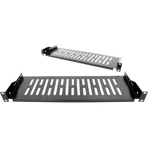 2 Pack 3U 18" Server Rack Shelf - Universal Vented Rack Mount Cantilever Tray for 19" Network Equipment Rack & Cabinet - Heavy Duty Steel - Weight Capacity 115lb 18" Deep (3U18, 18INCH)
