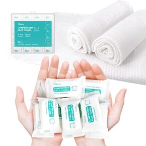 Disposable Towel 28 PCS 15''x10'' Magic Compressed Towels Large Size Thicker Washcloths Coin Tissue Reusable Soft Portable for Outdoor Camping Hiking Travel Sports Beauty Salon Guests