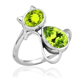 Sterling Silver 925 Ring For Womens Genuine Labradorite Moonstone Ring Sterling Silver Statement Ring Bezel Set Gemstone Cat Ring
