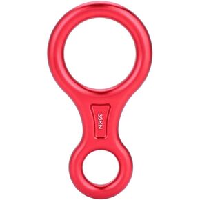 Rappel Ring,35kn Climbing Rappel 8 Ring Figure 8 Word Rope Descender Rappel Ring for Working Aloft