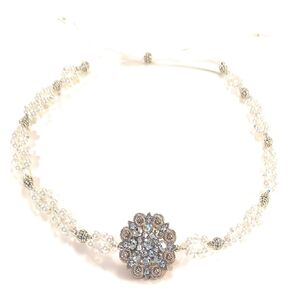 Western Berry Concho Hat Band Crystal Glass Pearl Bead Adjustable Bolo One Size Accessory For Brim Hats Handmade Gift Boxed