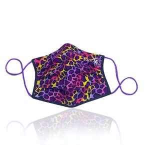 JaxMask® | Multicolored Leopard/Cheetah Print Cloth Face Mask | 2 Layer Pleated Washable & Reusable Face Covering With Nose Wire | “UnTamed Collection"