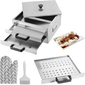 OMISTAR Rice Noodle Roll Steamer Set, 2-Layer Steamer with 3 Steam Trays, Stainless Steel Top Open Rice Roll Steamer for Home Use, Chinese Cheung Fun Cuisine Recipes Cookware
