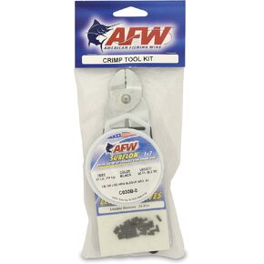 American Fishing Wire Surflon Crimp Kit, 30 Pound Test, Black Color