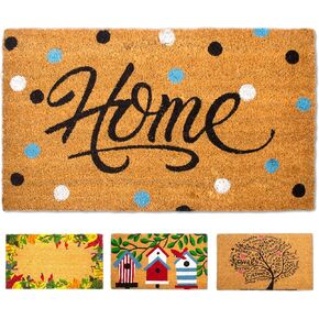 Coir Doormat, Front Door mats Outdoor, Funny Welcome mat Outdoor, Front Door mat for Home Entrance, Door mat Outside Entrance, Welcome mat Indoor 16"x27.5" (Houses)