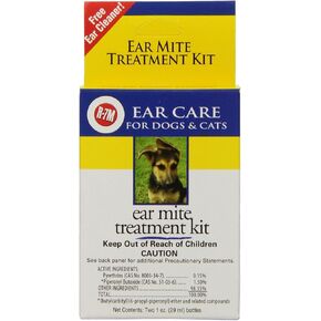 Miracle Care من Miraclecorp/Gimborn R-7M 1 أونصة مع مجموعة علاج عث الأذن 1 أونصة إضافية للكلاب والقطط