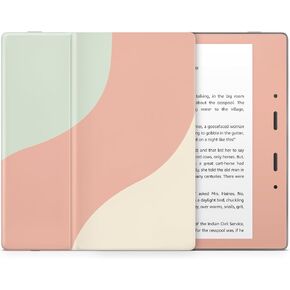Tacky Design Colorwave Skin for Kindle Paperwhite Skin Wrap, Green & Orange Skin for Kindle Stickers, Premium Vinyl 3M Full Wrap for Kindle Paperwhite Covers for (Kindle Paperwhite (10th Gen, 2018))