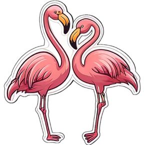 QUONDAM - STICKER 3 PC 3'' Crane Sticker, Crane Cute Stickers - Wild Animal Stickers - Cute Animal Artwork Stickers for Cars, laptops, Water Bottles, Skateboards, for Friends and Your Baby. 3