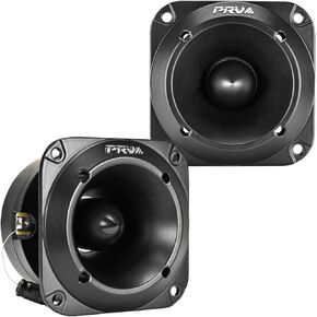 PRV AUDIO Car Audio Tweeters 240 Watts Bundle TW350Ti v2 Titanium Bullet 3x3 PRO Audio Tweeters 8 Ohm - High Output Easy to Mount Tweeters - Compact Design (Pair)