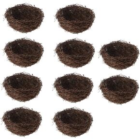 10pcs Natural Rattan Birds Nest Bird Nest Novelty Craft Garden Nature Home House Decoration Handmade in Kuwait