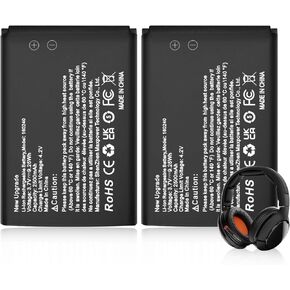 (عبوتان) بطارية 160240، بطارية بديلة ليثيوم أيون عالية السعة 2500 مللي أمبير في الساعة لـ Steelseries Arctis Pro Wireless، Siberia 800، Siberia 840، سماعات الألعاب اللاسلكية، بطارية سماعات 61298RX in Kuwait