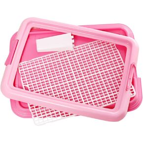 DOITOOL Pet Toilet Plastic Pallet Indoor Dog Potties Indoor Dog Potty Dog Pee Mesh Pad Pee Pad Holders for Puppies Puppy Dog Potty Tray -Slide Dog Toilet Gird Pet Potty Puppy Sit Pad