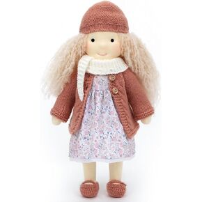 Easter Present Waldorf Doll Handmade Rag Doll - Birthday Present with Beautiful Present Box-Genesis 12"