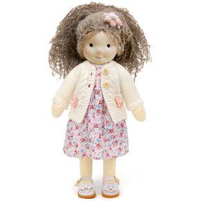 Handmade Waldorf Doll- Hanne 12", Soft Girl Rag Doll with Cute Stuffed Plush, Ideal First Doll for Babies & Toddlers
