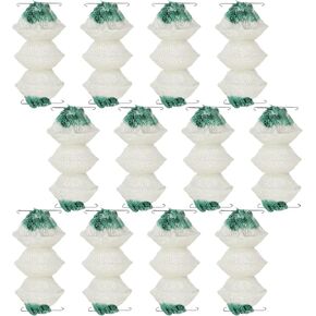 12 Pcs Lantern Mantles Gas Lantern Mantles 3-Layer Gas Lamp Mantles Propane Lantern Mantles Accordion Shape Lantern Parts, #95 Insta-Clip