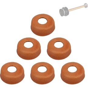 Lantern Accessories - 6 Pcs Leather Pump Cups for Coleman Gas Lantern 220 200 242 425 413 236 237 Models (216-5091) - Compatible with Coleman Gas Lanterns and Stove