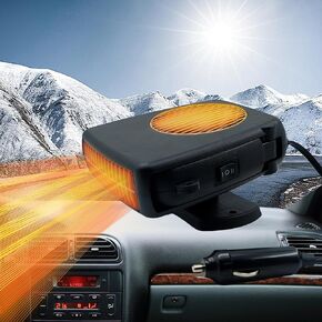 Car Heater, 12V 150W Car Heater 2 in 1 Heating Fan Defroster Demister Car Amplifier Cooling Fans Automotive Replacement Heater for Car SUV Truck Rv Trailer