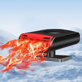 Car Heater, 2025 New Upgrade 12V Fast Heating Defrost Defogger, Fast Heating or Cooling Fan Car Heater That Plugs into Cigarette Lighter,Portable Automobile Windscreen Fan for Cars,Trucks