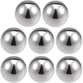 uxcell 50mm(1.97") Dia 304 Stainless Steel Hollow Ball for Home Garden Decoration 8pcs