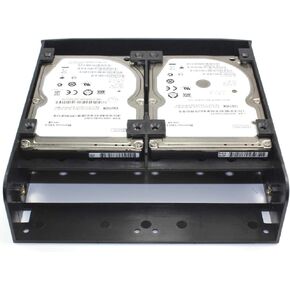 2.5 / 3.5 HDD / SSD to 5.25 Floppy Drive Bay Computer Mounting Bracket